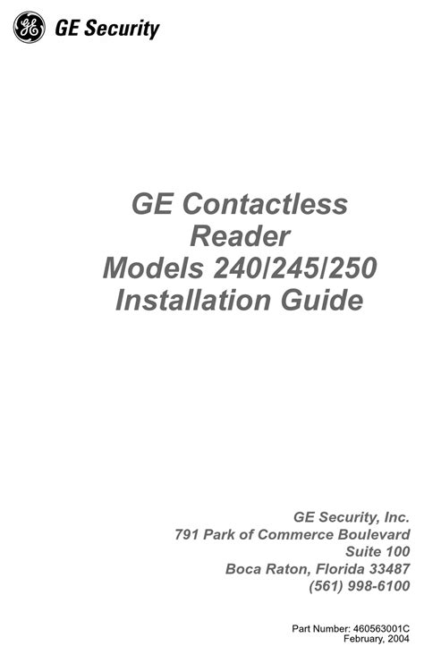 micro reader junction box ge|GE SECURITY 240 INSTALLATION MANUAL Pdf Download.